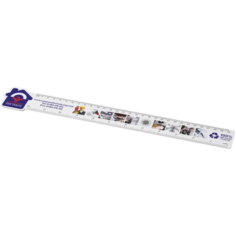 Tait 30 cm husformet linjal av resirkulert plast