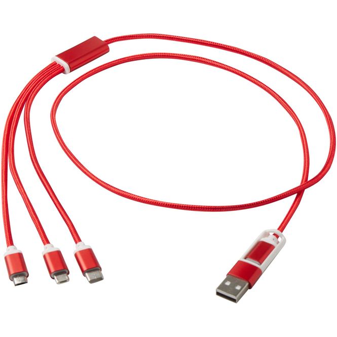 Hovedbilde Versatile 5-i-1 ladekabel av resirkulert ...