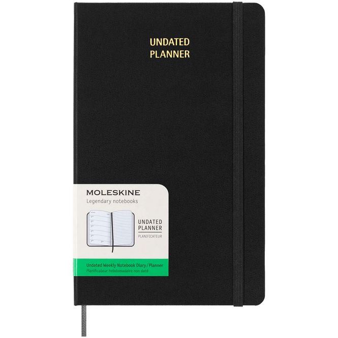 Hovedbilde Moleskine L kalender med ukesoversikt uten ...