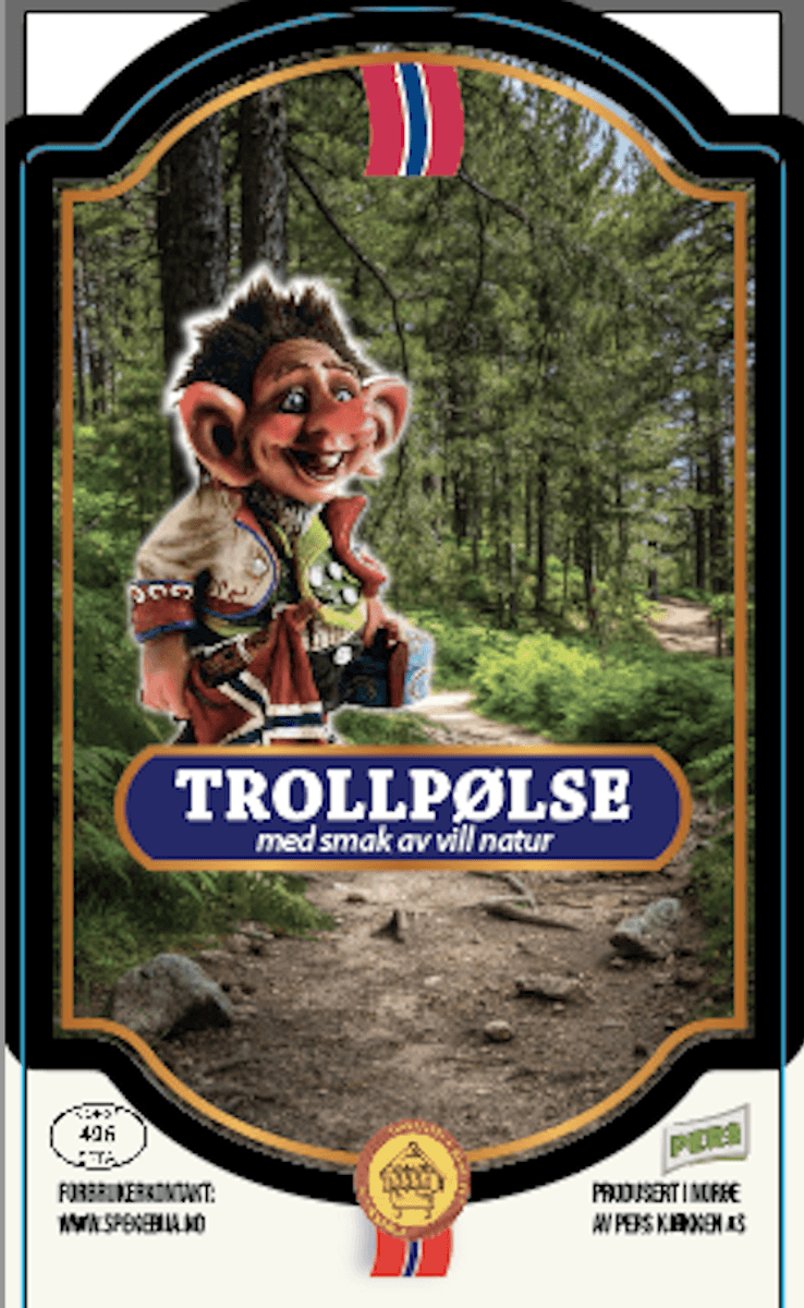 Trollpølse  200g 