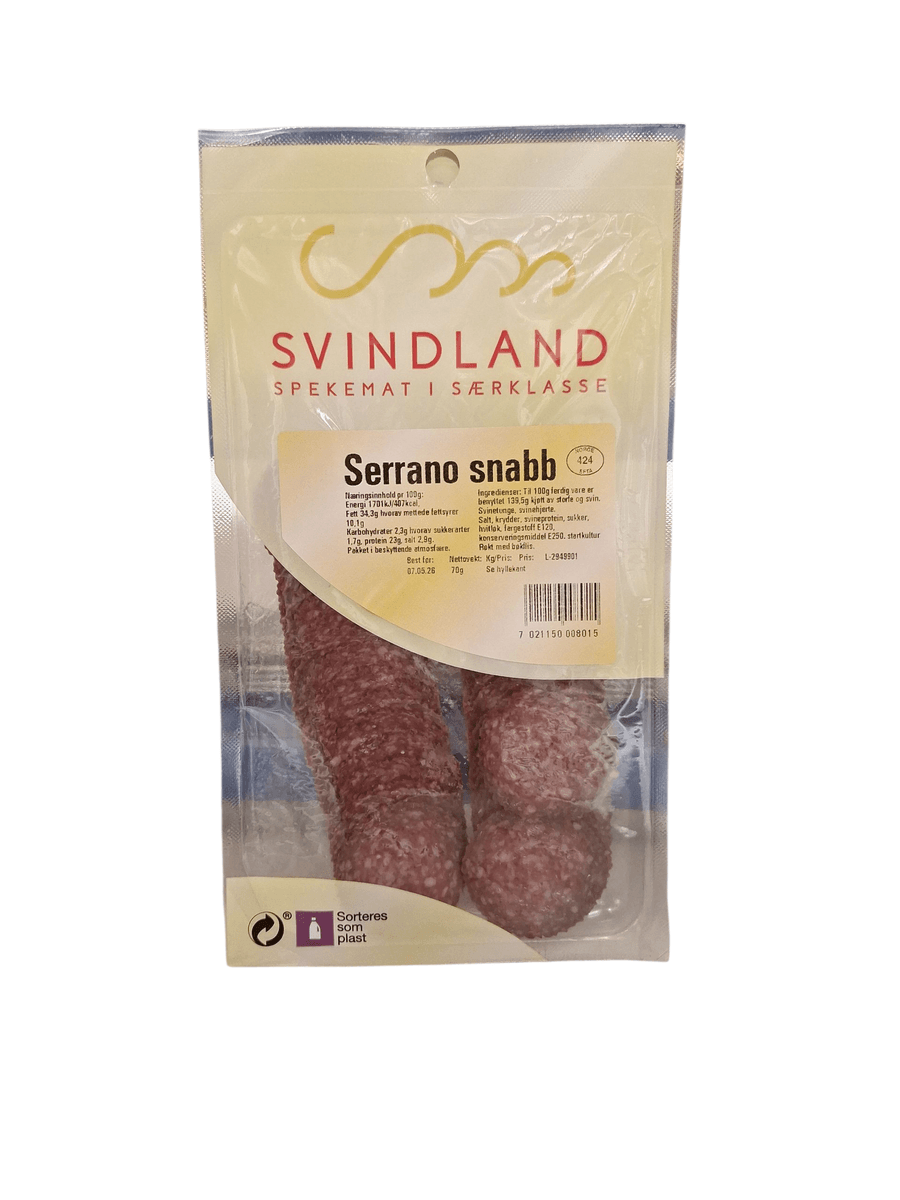 Serrano Snabb 70g oppskåret